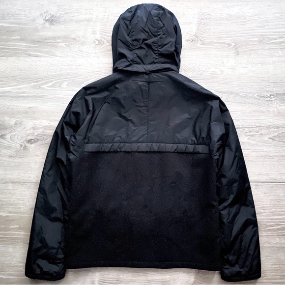 Prada | Black Men’s Nylon and Virgin Wool Hoodie Jacket - Picture 5 of 8